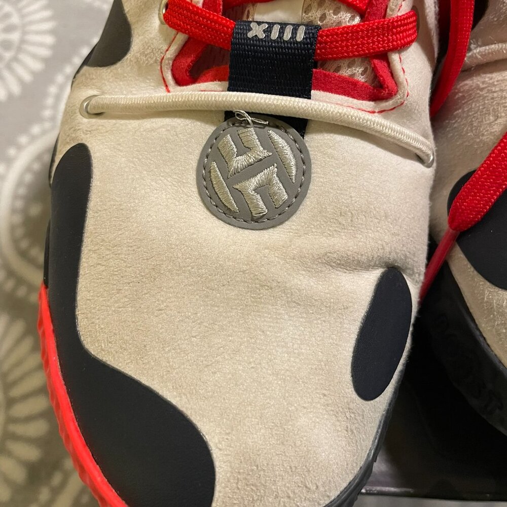 Adidas Harden Vol. 6 White Vivid Red Legend Ink 2022, men's 10 🏀 - Picture 8 of 15